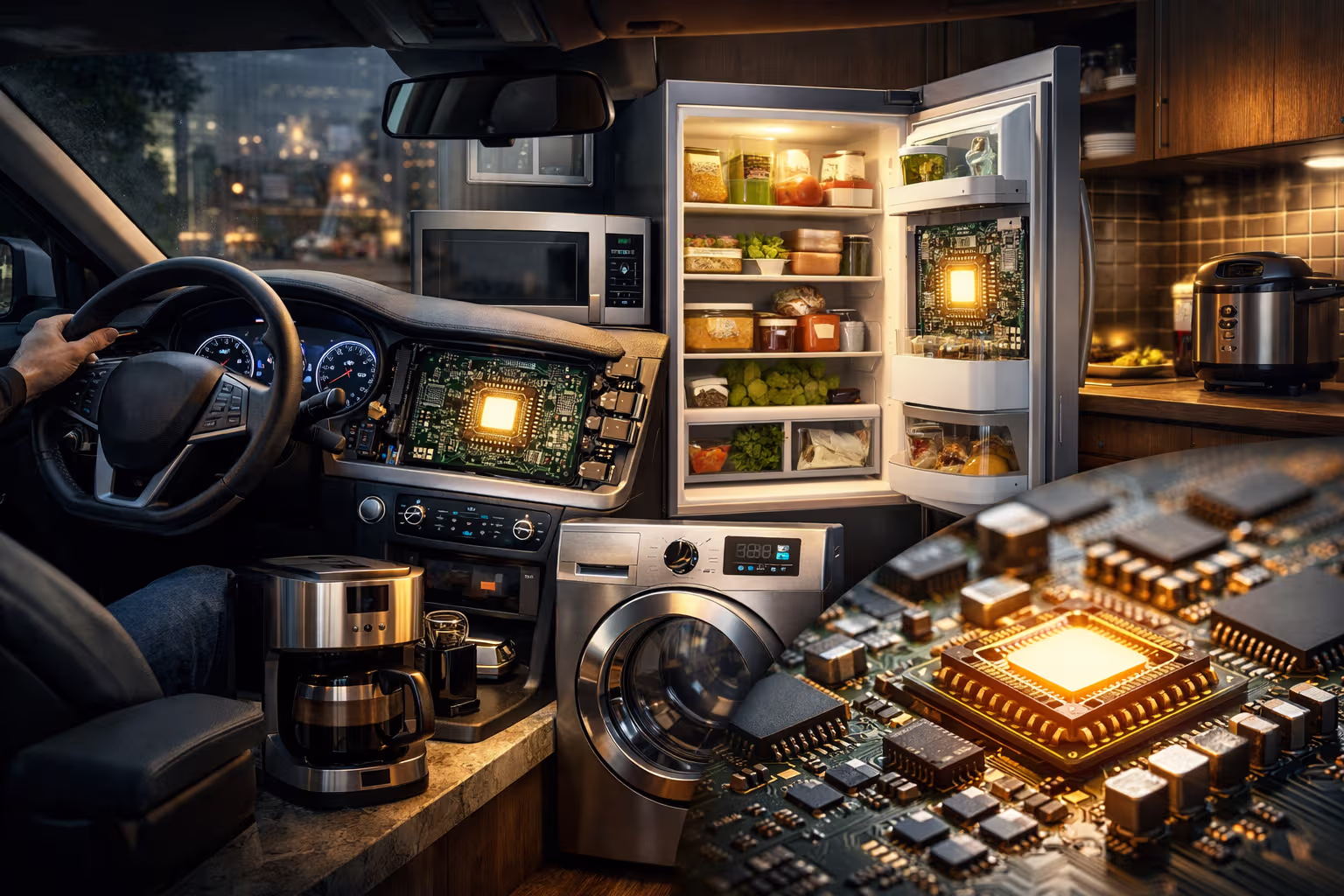 Microchips in Everyday Life: From Cars to Refrigerators