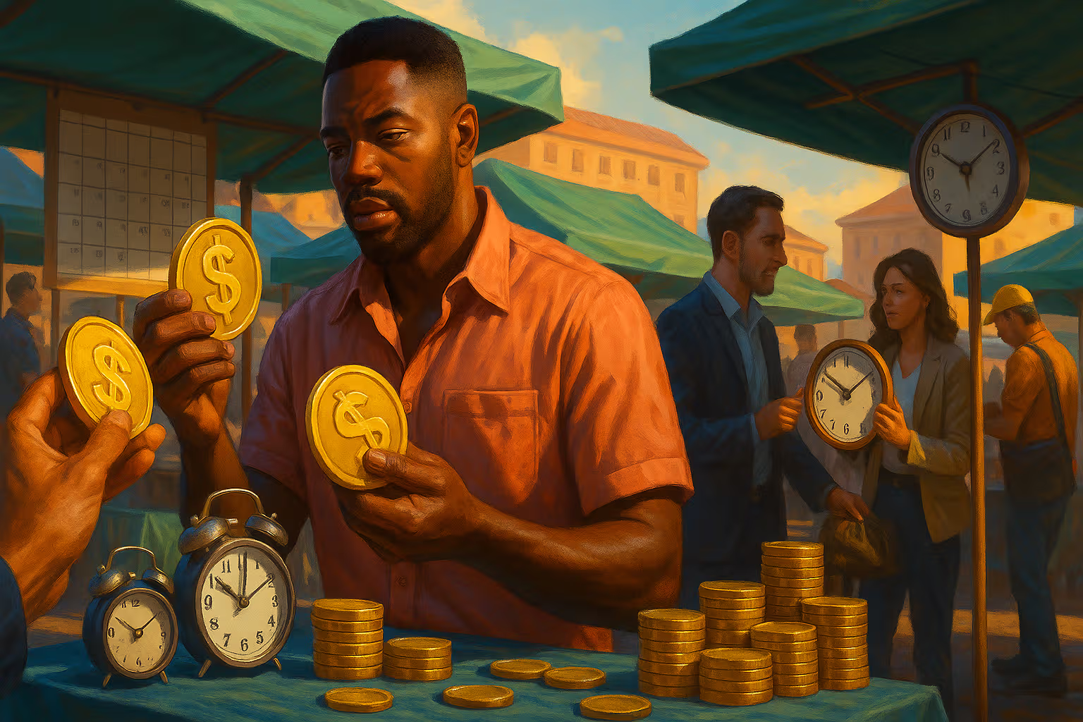 The Marketplace of Minutes: Trading Time as Currency Instead of Counting It